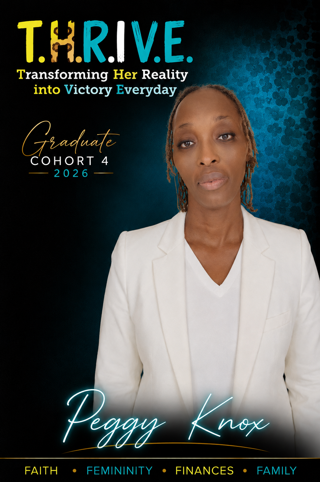 Peggy Knox, a T.H.R.I.V.E. Cohort 4 · 2026 graduate
